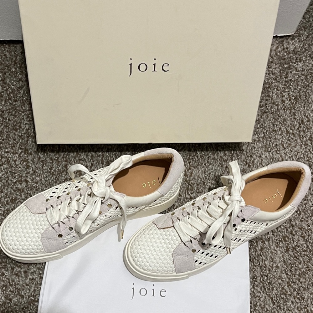Joie Cream and White Women's Sneakers